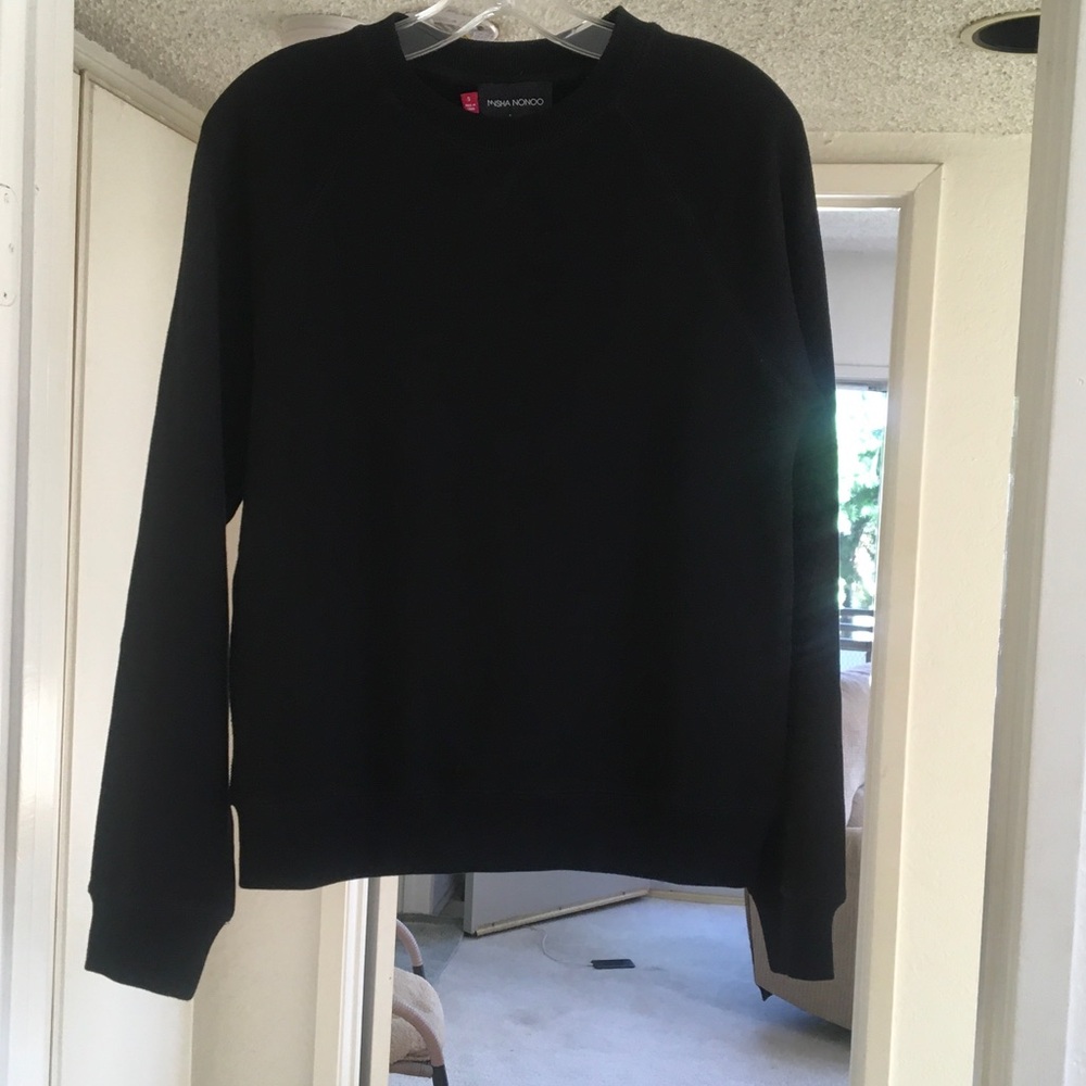 MISHA NONOO/RARE VINTAGE-BLACK” OLD SCHOOL” CREWNECK SWEATSHIRT